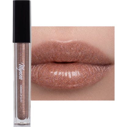 Shimmer Lip Gloss – Multi-Dimensional Glow - Champagne Nude Shimmer | Rosie