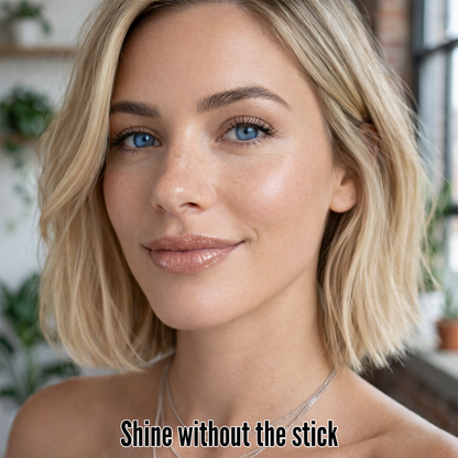 Shimmer Lip Gloss – Multi-Dimensional Glow - Champagne Nude Shimmer | Rosie