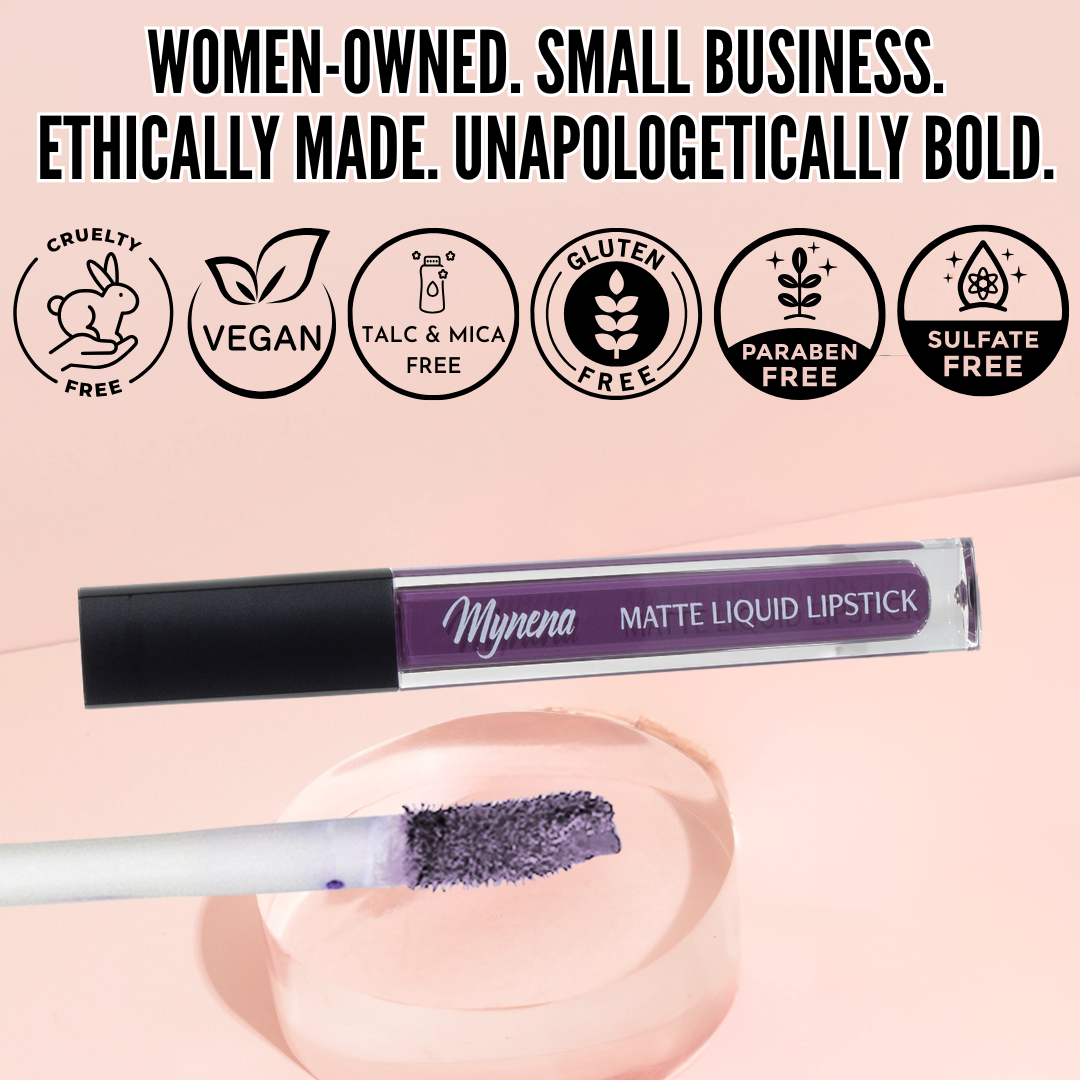 No-Transfer Matte Liquid Lipstick - Vibrant Purple | Sofia