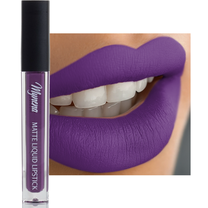 No-Transfer Matte Liquid Lipstick - Vibrant Purple | Sofia
