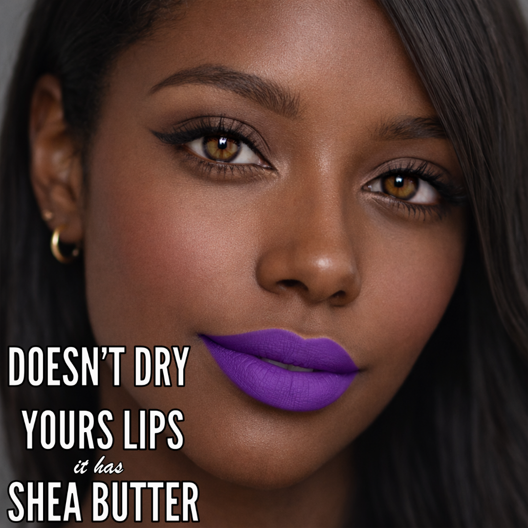 No-Transfer Matte Liquid Lipstick - Vibrant Purple | Sofia
