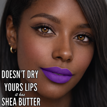 No-Transfer Matte Liquid Lipstick - Vibrant Purple | Sofia