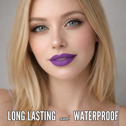 No-Transfer Matte Liquid Lipstick - Vibrant Purple | Sofia