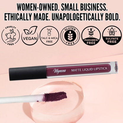 No-Transfer Matte Liquid Lipstick - Plum | Viola