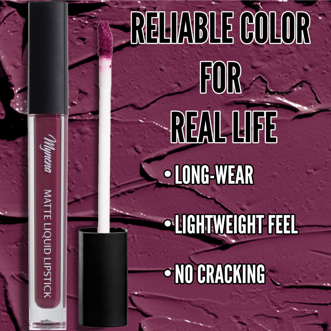No-Transfer Matte Liquid Lipstick - Plum | Viola