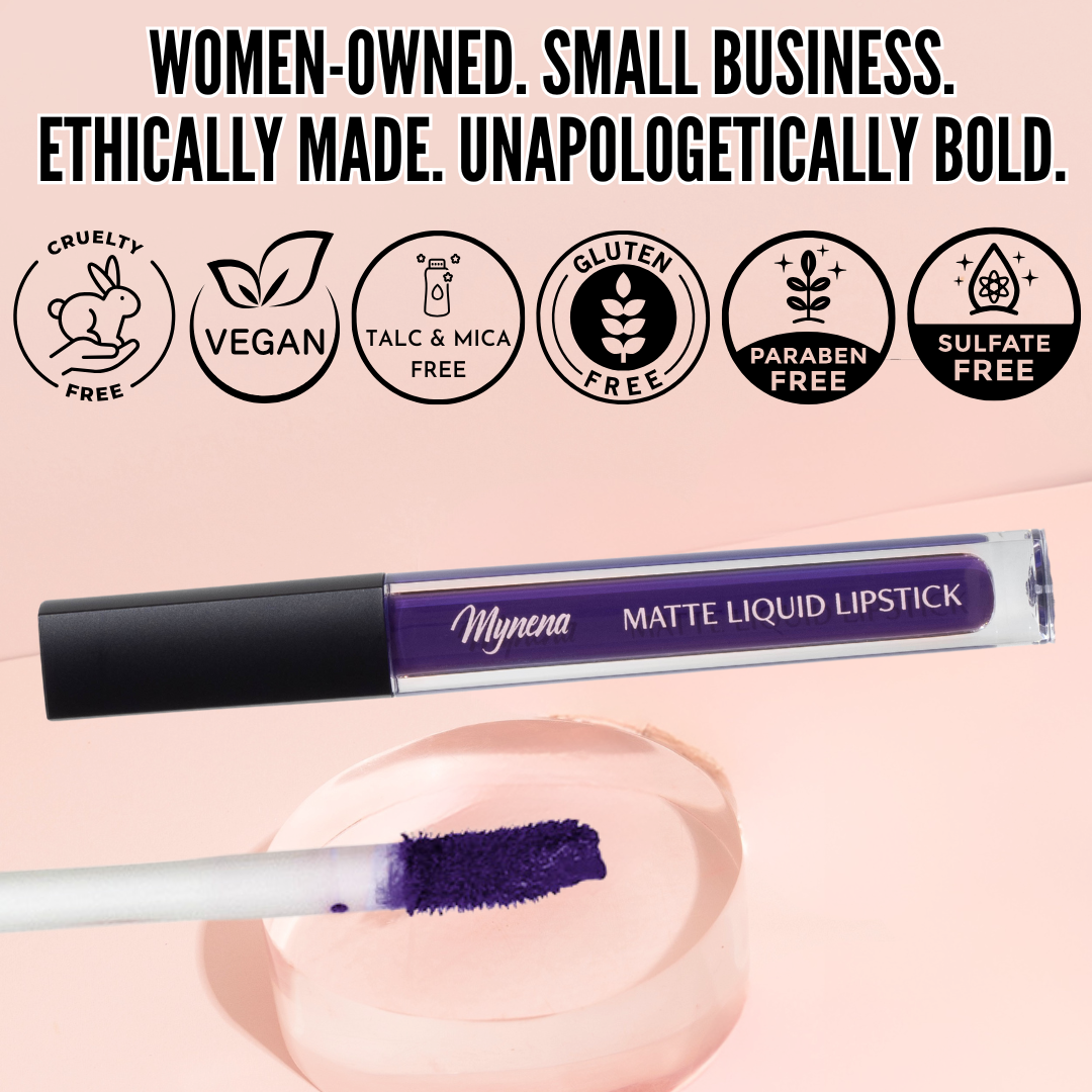 No-Transfer Matte Liquid Lipstick - Deep Purple | Violet