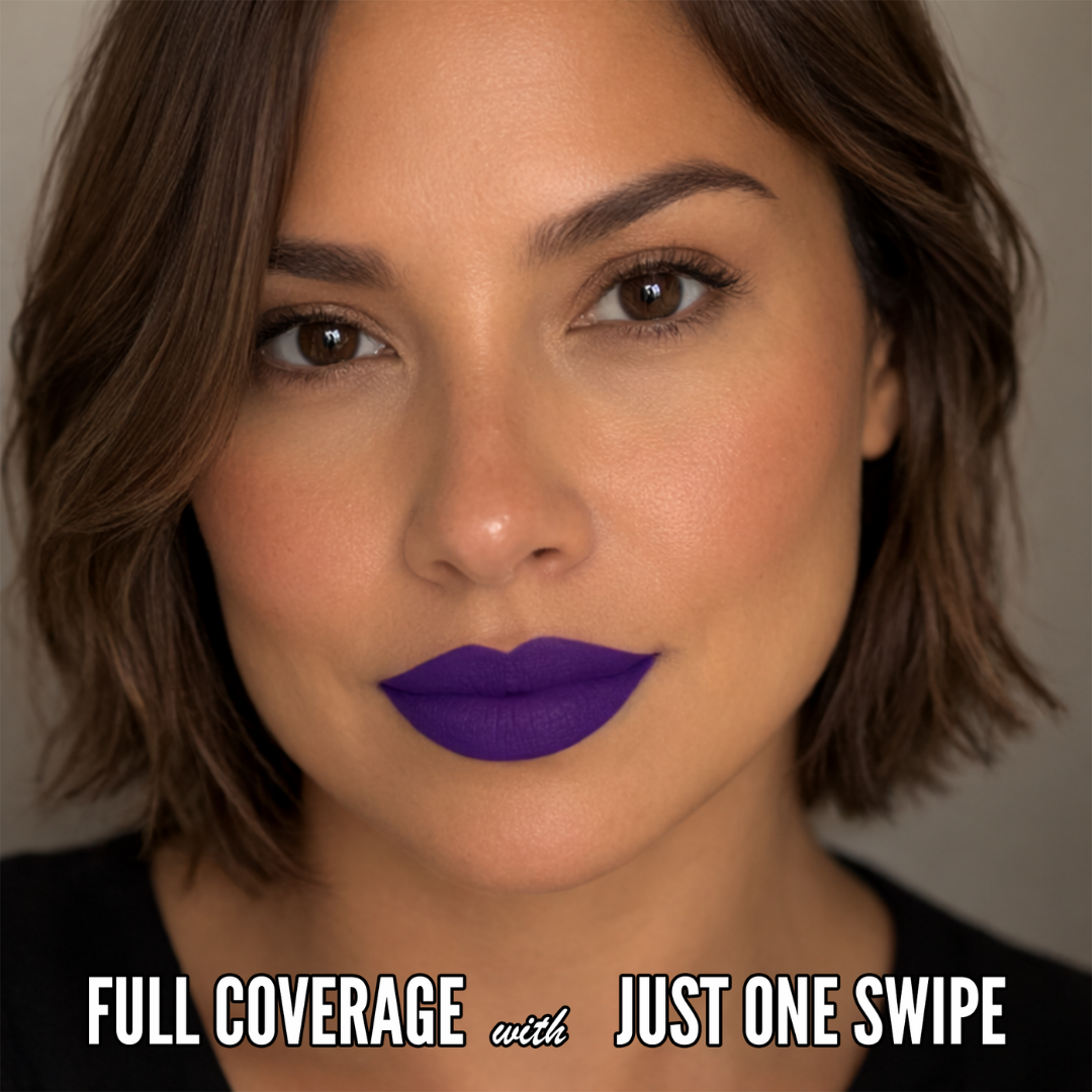 No-Transfer Matte Liquid Lipstick - Deep Purple | Violet