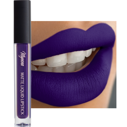 No-Transfer Matte Liquid Lipstick - Deep Purple | Violet