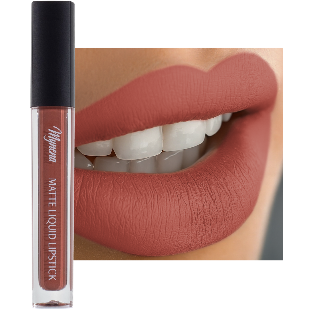 No-Transfer Matte Liquid Lipstick - Terracotta | Zoe