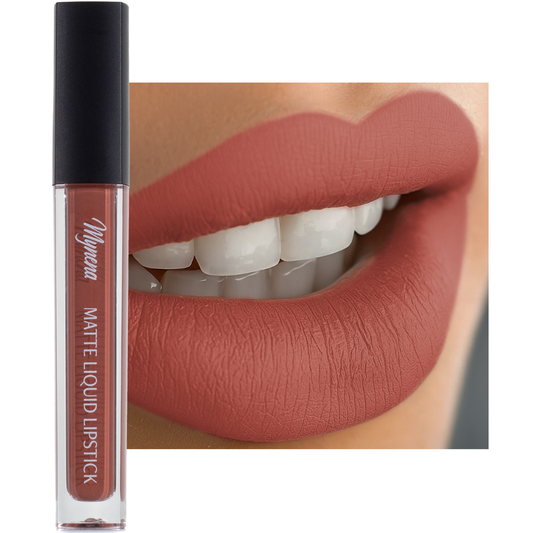 No-Transfer Matte Liquid Lipstick - Terracotta | Zoe