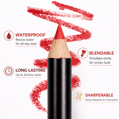 Creamy Lip Liner Pencil - Warm Orange Red